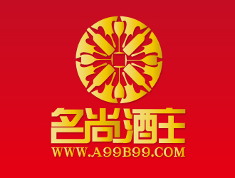 何錦江的名尚酒莊進(jìn)口紅酒logo設(shè)計