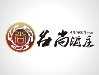 張軍代的名尚酒莊進(jìn)口紅酒logo設(shè)計