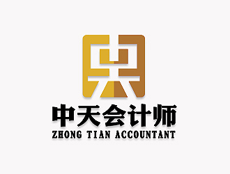 彭波的中天會計師logo設計