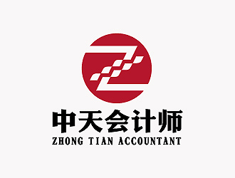 彭波的中天會計師logo設計