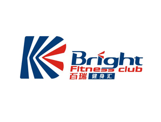 周國強的百瑞 Bright 健身俱樂部logo設計