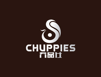 許明慧的英文:chuppies 中文：喬品仕logo設計