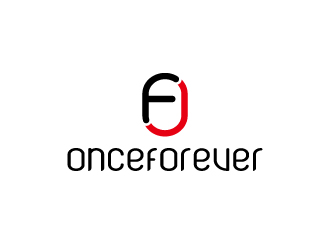 周金進的英文：onceforever  +中文：萬姿艾唯logo設計