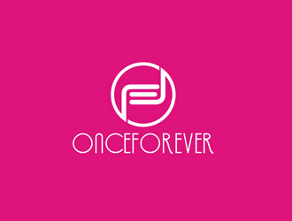 郭慶忠的英文：onceforever  +中文：萬姿艾唯logo設計