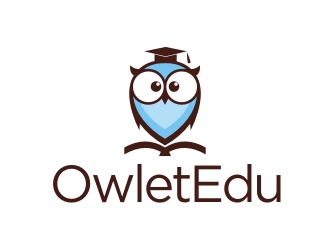 曾翼的OwletEdu 卡通貓頭鷹logo設計