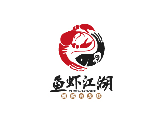 魚蝦江湖logo設計