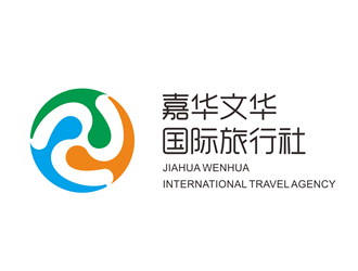 唐國強的青島嘉華文華國際旅行社有限公司logo設計