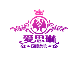 愛思琳國際美妝logo設計