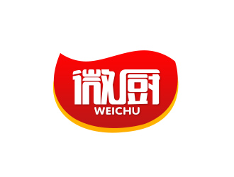 吳曉偉的陜西微廚餐飲管理有限公司logo設(shè)計