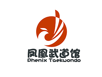 盛銘的鳳凰武道館logo設計