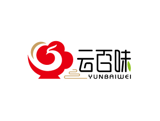 云百味快餐店祥云logologo設計