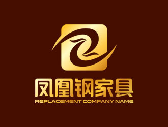 鐘炬的重慶鳳凰鋼家具有限公司logo設計