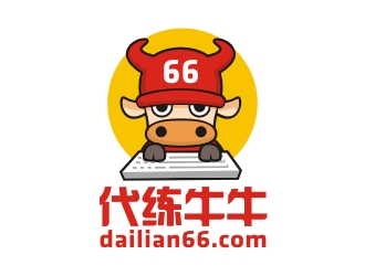 曾翼的代練牛牛卡通logo設計logo設計