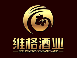 維格紅酒酒業logo設計