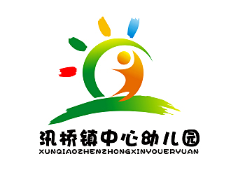 園標/臨海市汛橋鎮中心幼兒園logo設計