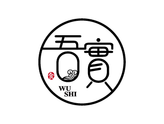 張俊的吾實(shí)食品小吃logologo設(shè)計(jì)