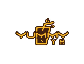 朱紅娟的丫米   英文名:yummylogo設計