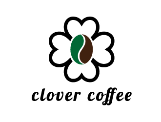 張俊的clover coffeelogo設計