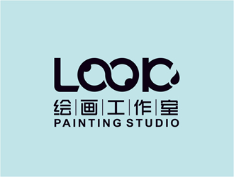 唐國強的look繪畫工作室logo設計