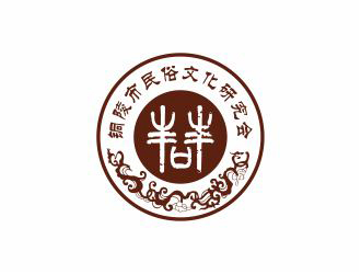 吳志超的銅陵市民俗文化研究會會徽標志設計logo設計