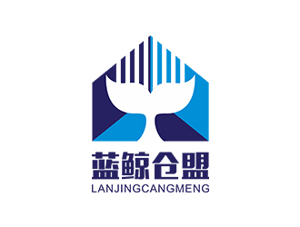 藍鯨倉盟logo設計