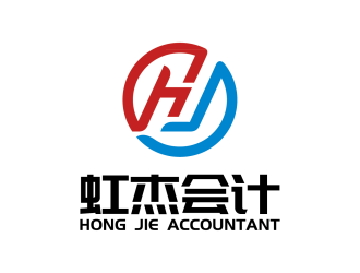 安冬的虹杰會計logo設計