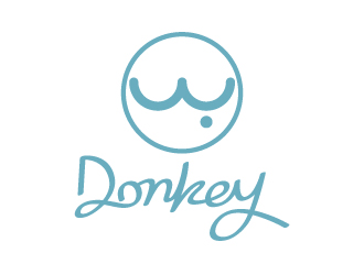 張俊的Donkey 手繪線條logologo設計