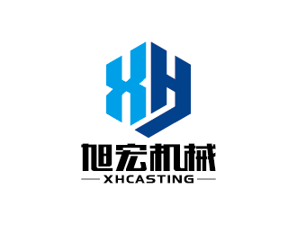 王濤的旭宏機械制造logo設計