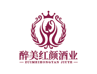 王濤的貴州醉美紅顏酒業(yè)有限公司logo設(shè)計