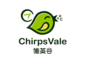 吳曉偉的雛英谷/ChirpsVale英語教育logo設(shè)計(jì)logo設(shè)計(jì)