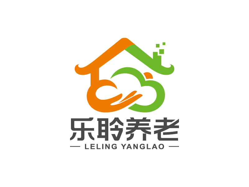 樂聆養老logo設計