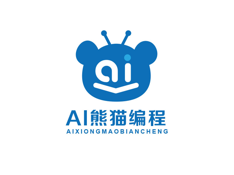 朱紅娟的AI熊貓編程logo設計