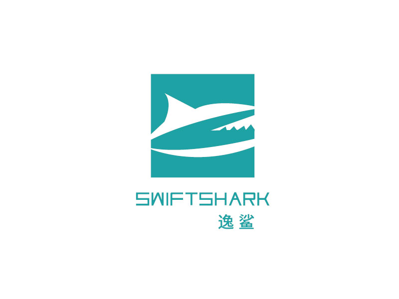 李寧的逸鯊swiftsharklogo設計