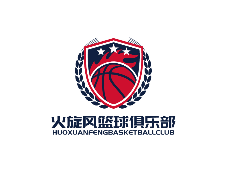 張俊的火旋風籃球俱樂部logo設計