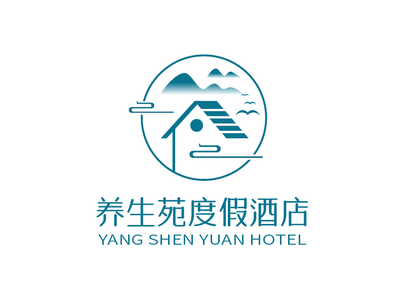 張俊的養生苑度假酒店logo設計