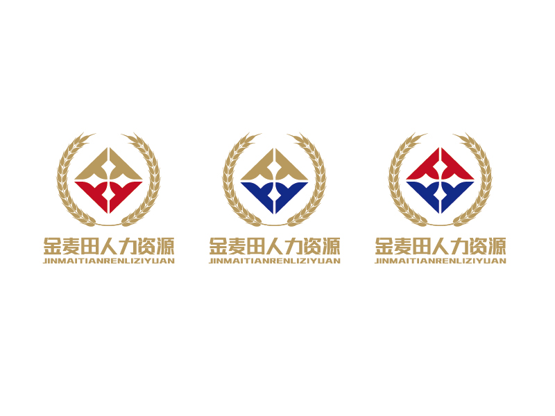 李寧的合肥金麥田人力資源服務有限公司logo設計