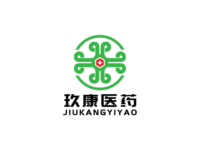 李寧的廣州玖康醫藥研究有限公司logo設計