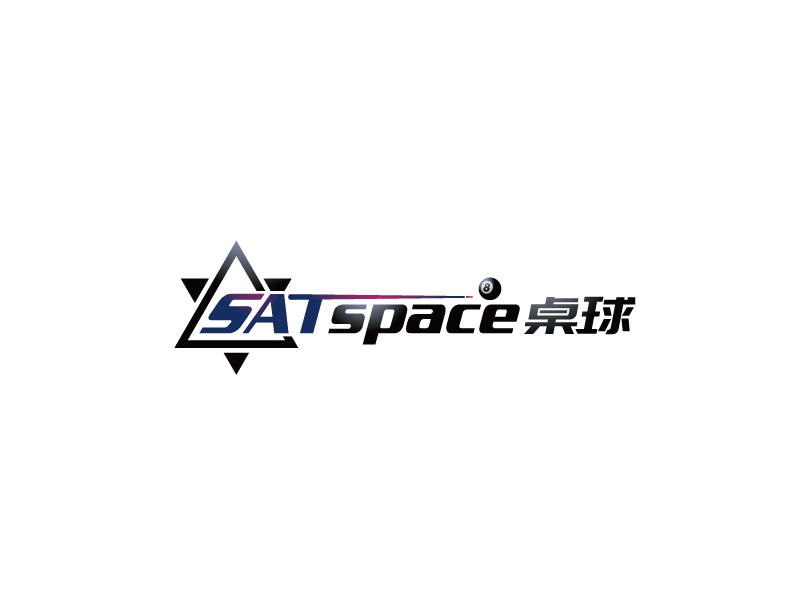 張俊的SAT  space  桌球logo設計